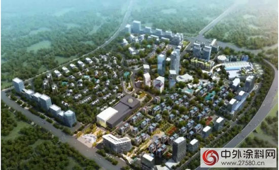 久诺成功签约贵州万豪商贸总部24万方水性氟碳漆项目