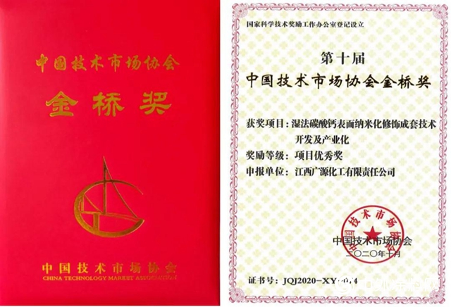 广源集团荣获第十届中国技术市场协会金桥奖