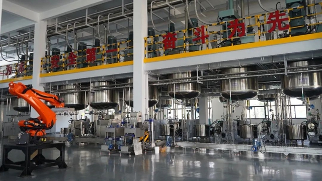 浙江大桥油漆有限公司3.5万吨智能化水性工业漆车间建成投产