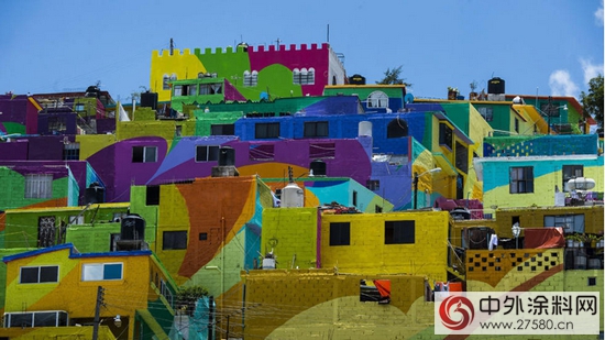 墨西哥黑帮将城市外墙涂成彩虹天堂"105253"