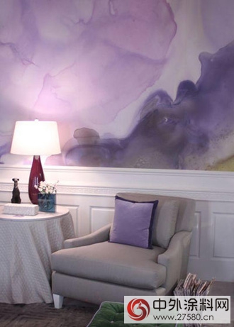 水彩画墙壁吸引眼球 让你家拥有时尚装潢"106197"