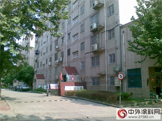 江苏晨光涂料顺利承接溧阳四中安置房外墙涂装工程