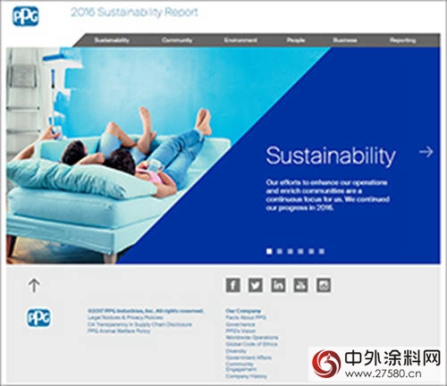 PPG发布2016年减少排放、废弃物和能源使用情况"121535"
