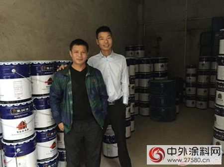 南康区家具漆经销商方总到广东堡润漆参观考察