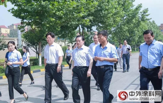 河北省人大常委会党组书记、常务副主任范照兵到晨阳水漆调研