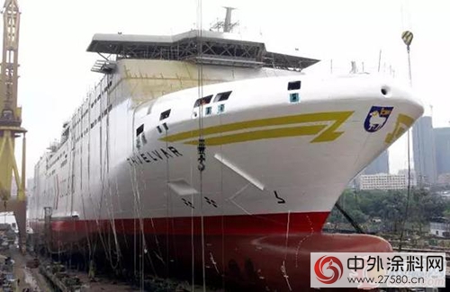 海虹老人为中国首型双燃料客滚船保驾护航"123711"