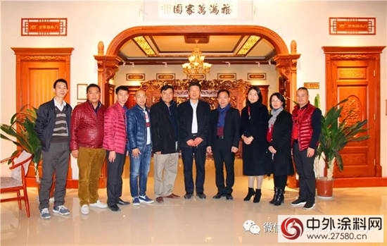 汇龙涂料一行莅临万家园参观交流