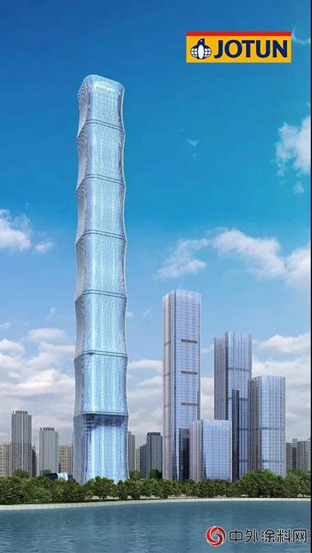 佐敦涂料助力安徽第一高楼——恒大中心"128112"
