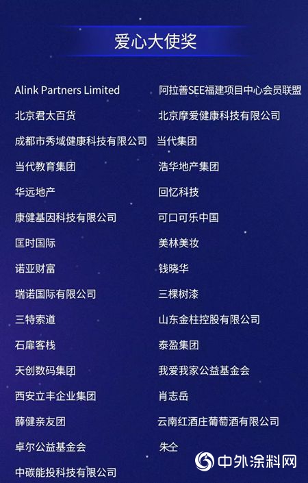 三棵树获阿拉善SEE十周年卓越贡献奖表彰