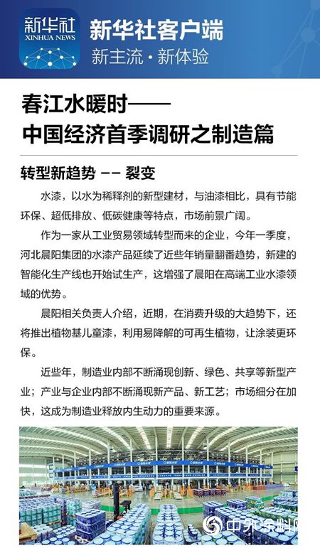 新华社刊发主题文章，国家绿色工厂晨阳水漆裂变式发展引人关注