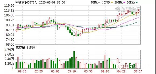 市值突破210亿！三棵树股价创历史新高