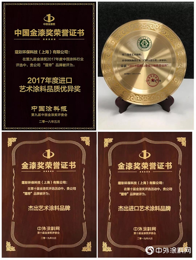 荷兰蔻帝连续三年斩获“金漆奖”