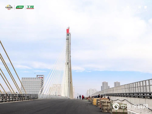 三棵树助力承载世界三项之最——乐凯大街南延工程斜拉桥顺利通车
