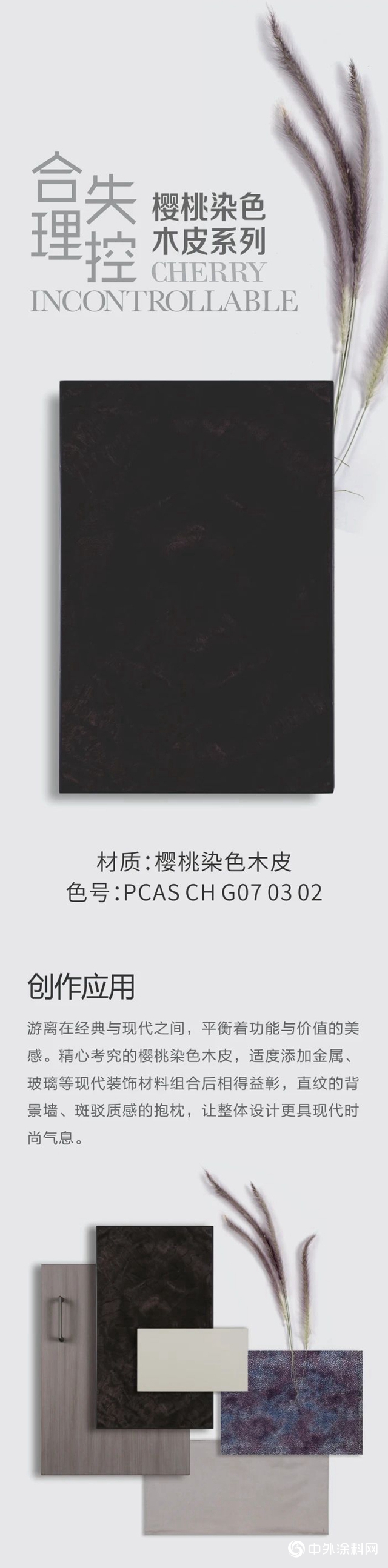 2020-2021时尚涂装色彩趋势｜合理失控·樱桃染色木皮系列"142570"
