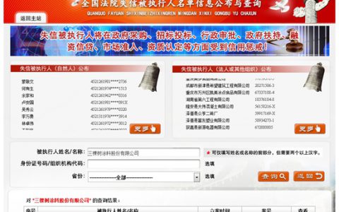 乌龙：三棵树被误入“失信企业”名单 现已获得更正