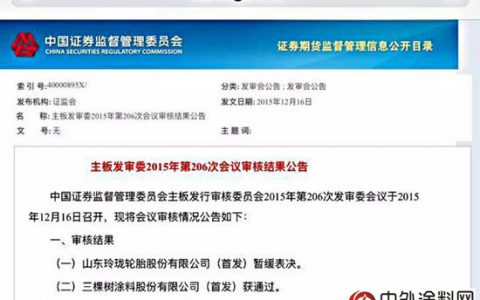 三棵树上市板上钉钉