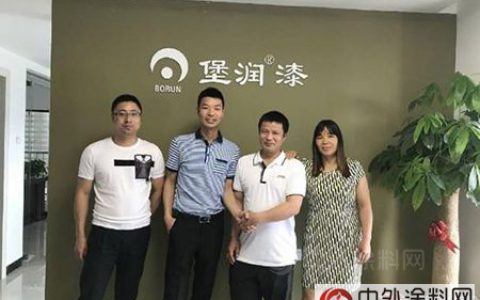 南康区家具漆经销商方总到广东堡润漆参观考察