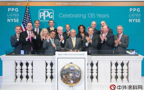 PPG敲响纽交所闭市钟庆祝成立135周年