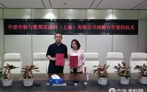 紫荆花与中建中新成为战略合作伙伴！