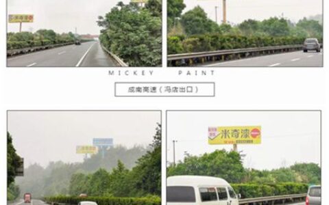 大手笔！米奇漆西南营销中心16块高速广告强势登陆！