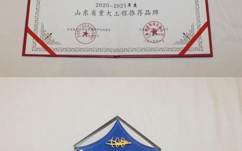 东方雨虹获“2020-2021年度山东省重大工程推荐品牌奖”"
141835"