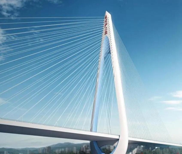 湘江跨度最大的独塔斜拉桥长沙香炉洲大桥开工建设