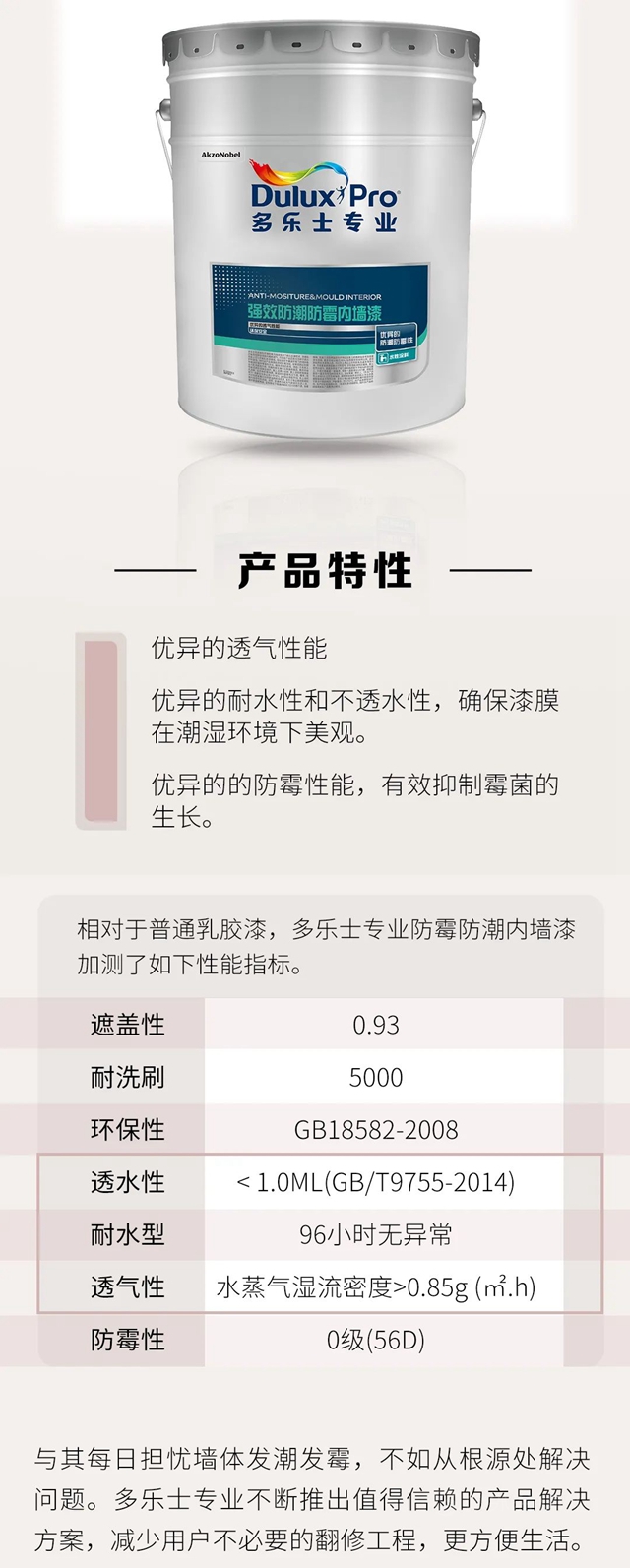 多乐士专业产品｜强效防潮防霉涂料，抵抗春季潮湿发霉