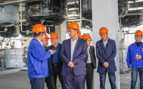 德清县委书记敖煜新一行莅临大桥油漆走访调研