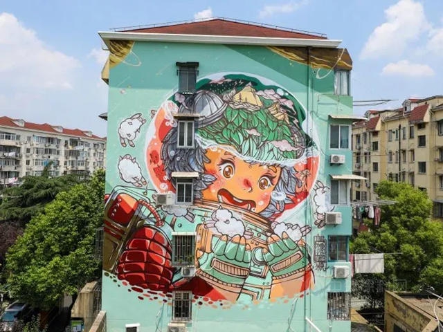 让城市更出“色”，「为爱上色」艺术＋上海第37幅城市彩绘落地陆家嘴