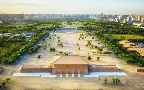 宝塔山 古都新貌|水性工艺打造活力盛唐建筑