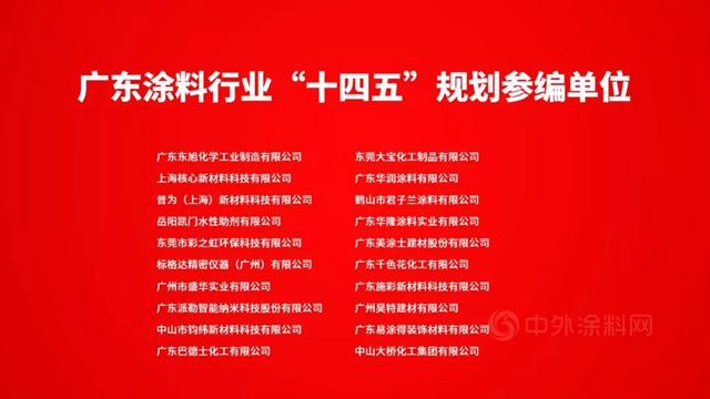 广东省涂料行业“十四五”发展规划重磅发布