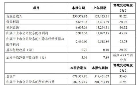 半年营收23亿暴增81%，为何亚士创能利润却减少了一半？