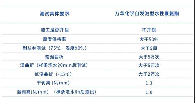 “自”出心裁——万华化学自发泡型水性聚氨酯