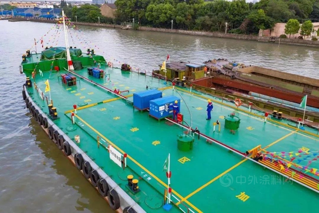 鱼童为“黄埔江首座水上绿色综合服务区”提供整体涂料解决方案