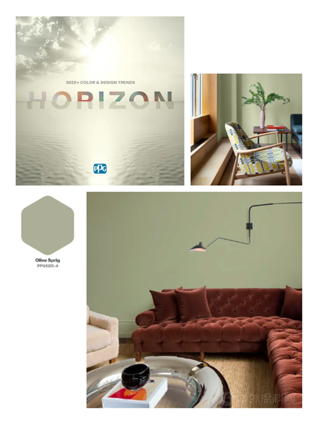 PPG 2022 年度色彩趋势：Horizon 地平线，由内而外，完美刷新！