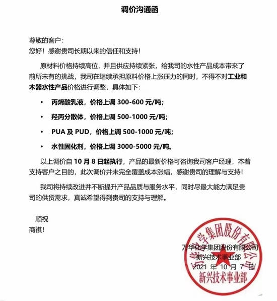 涂料、原料全线上涨！一单一议！原报价作废！必须现款现货……