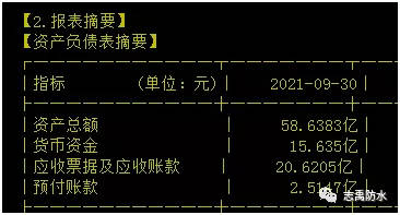 由三家主营防水上市公司三季财报引起的思考