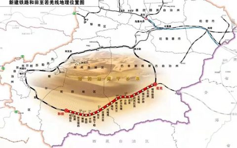 宝塔山漆助力世界首条绕沙漠环形铁路建成
