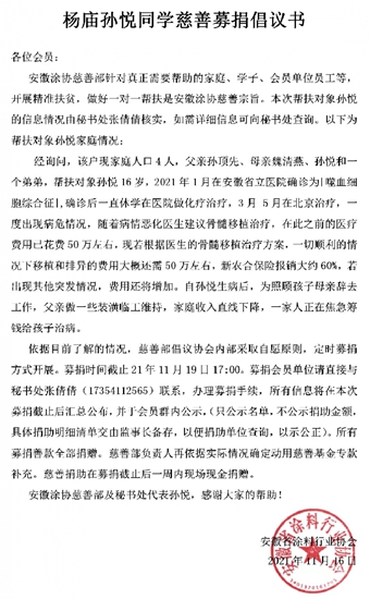 奉献爱心，传递温暖——安徽涂协慈善捐助活动