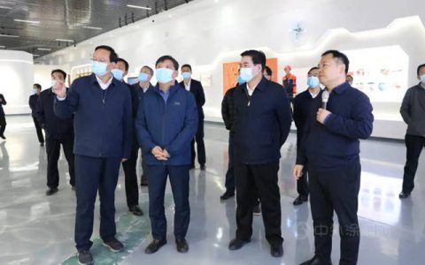 河南省副省长何金平到蓝翎环科调研指导工作