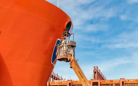 舟山中远海运重工与中远佐敦船舶涂料（青岛）联合进行新型油漆产品试验