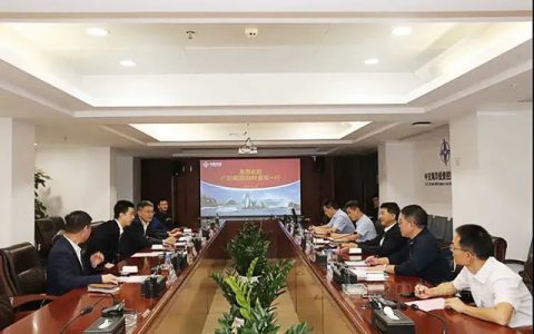 中交海投党委副书记、总经理周济与广田集团总裁叶嘉铭会见交流