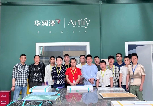 Artily艺术涂料墙艺师认证培训班1-2期顺利结束