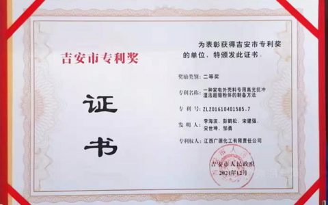喜讯连连！广源集团荣获吉安市专利二等奖