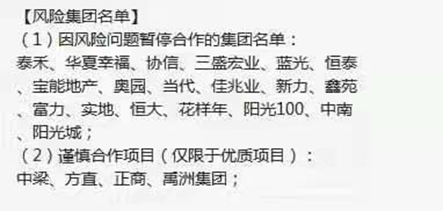 小心踩雷！知名涂企高管的一份地产公司风险名单曝光