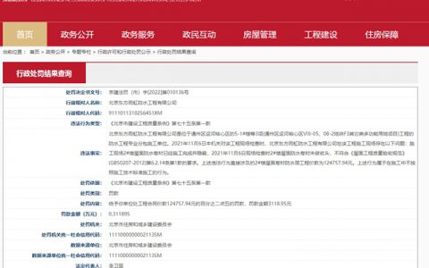 东方雨虹遭处罚！