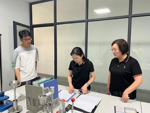 宁波涂协标委会专家赴《户外用耐候耐蚀热固性聚酯粉末涂料》 团体标准实施企业指导工作