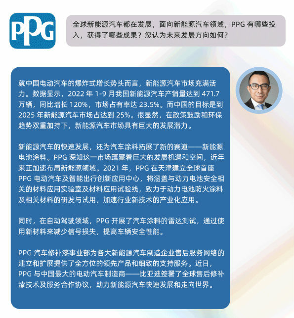 PPG亚洲区副总裁吴晓冬深度访谈