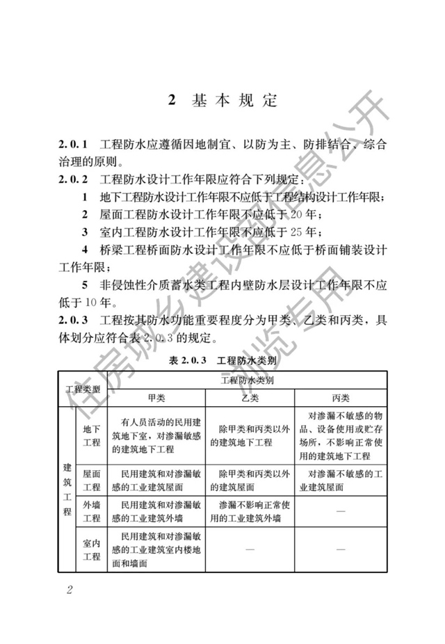 最严防水新规即将开始了——防水设计工作年限大涨，号称最严防水新规！（4月1日起实施）