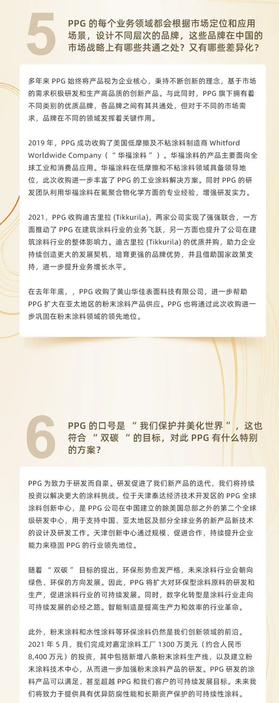 聂笑冰专访 | PPG始终不断保持创新，使我们的涂料产品更可持续，更环保